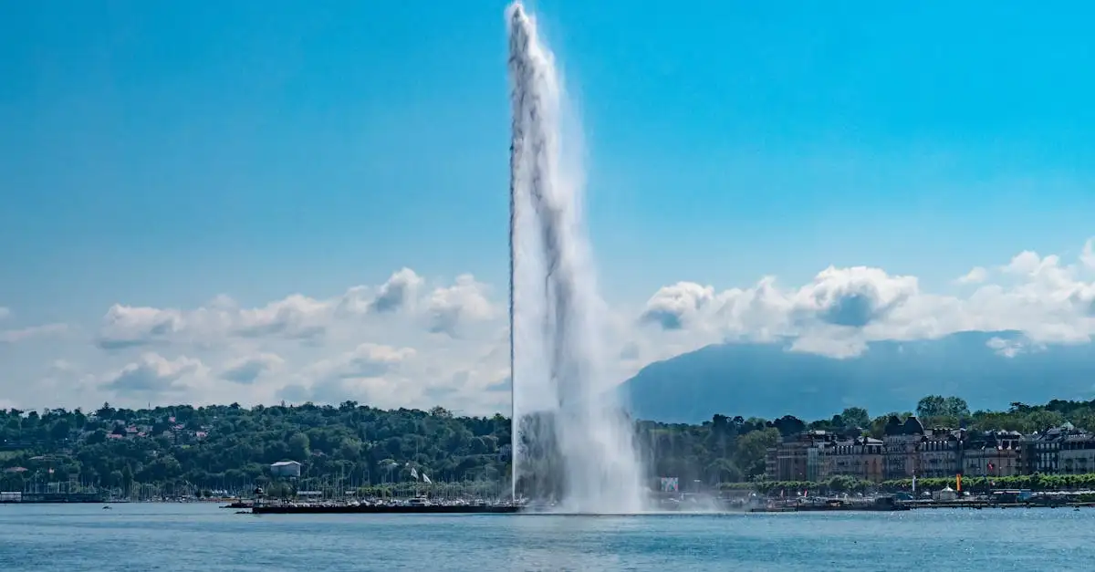 ¿En qué ciudad suiza se encuentra el Jet d'Eau?