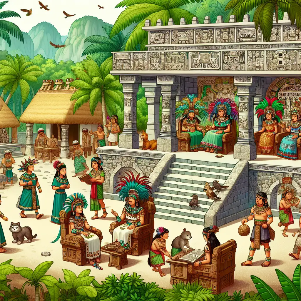 ¿Cómo era la vida de las familias reales mayas?
