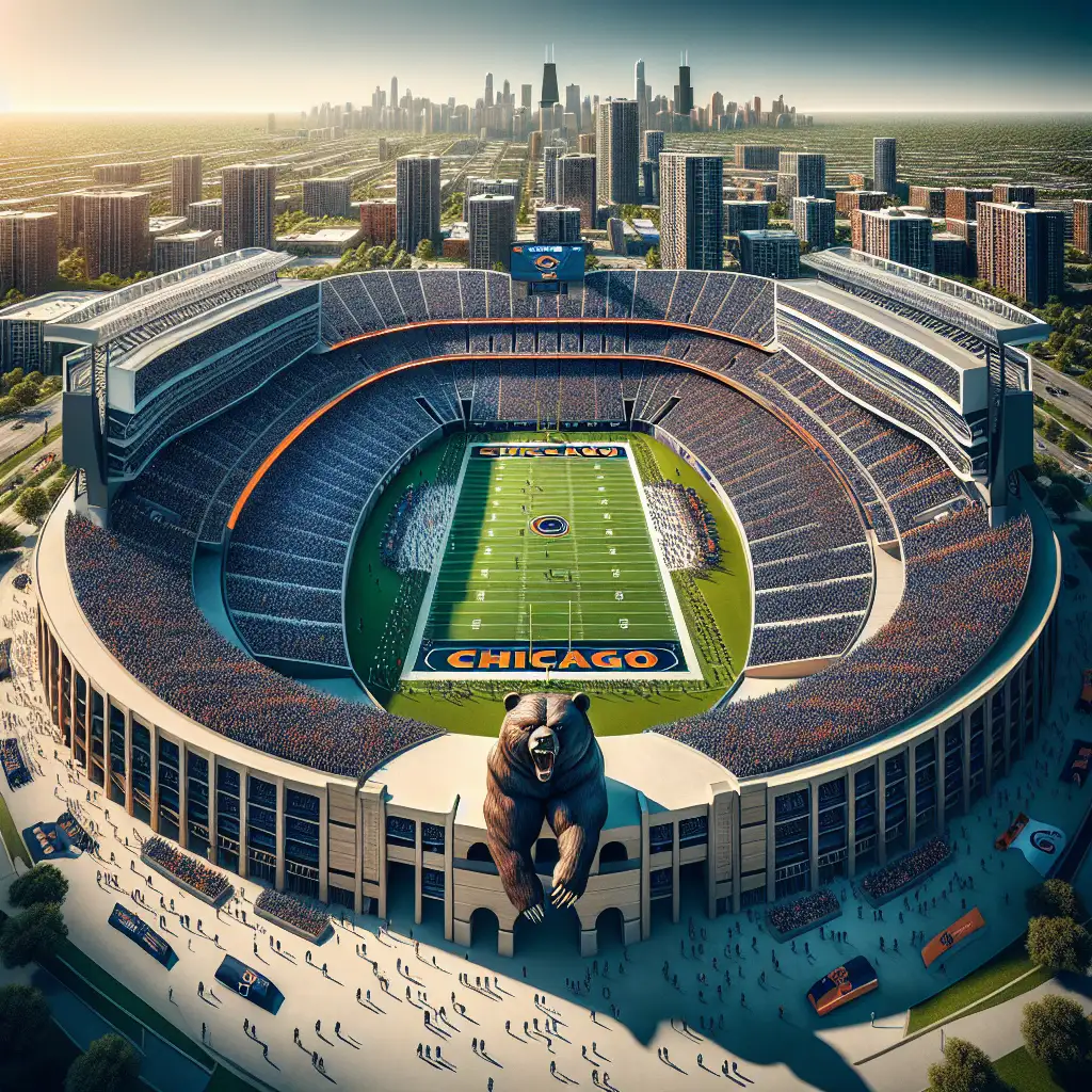 ¿Cuál es el nombre del estadio de los Chicago Bears?