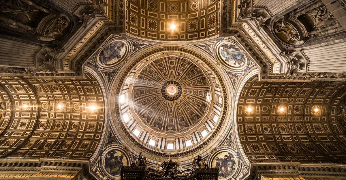 ¿Dónde está la cúpula de la basílica de Miguel Ángel?