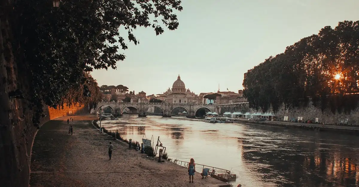 ¿En qué ciudad se encuentran el Coliseo y el Foro Romano?