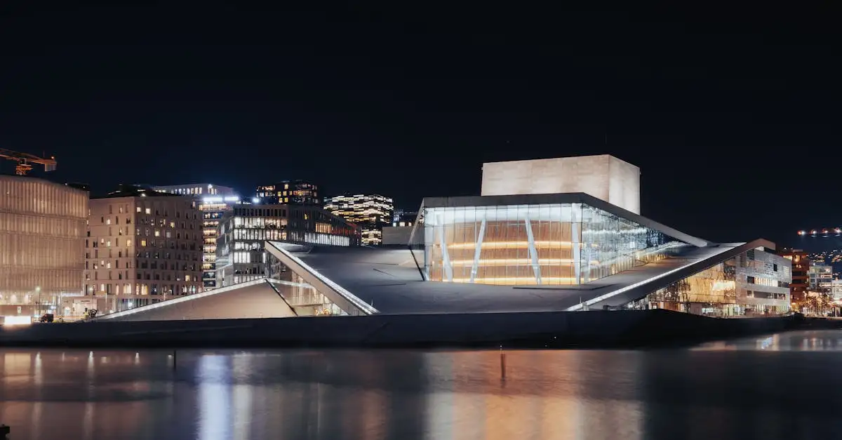 ¿Por qué es famosa la Ópera de Oslo en Noruega?